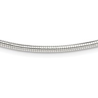 Sterling Silver Polished 2.75mm Round Neckwire Necklace - 18in view 1