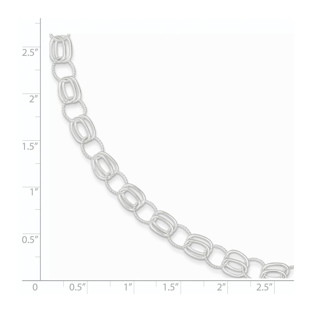 Sterling Silver Bracelet (QG3215-7.25)