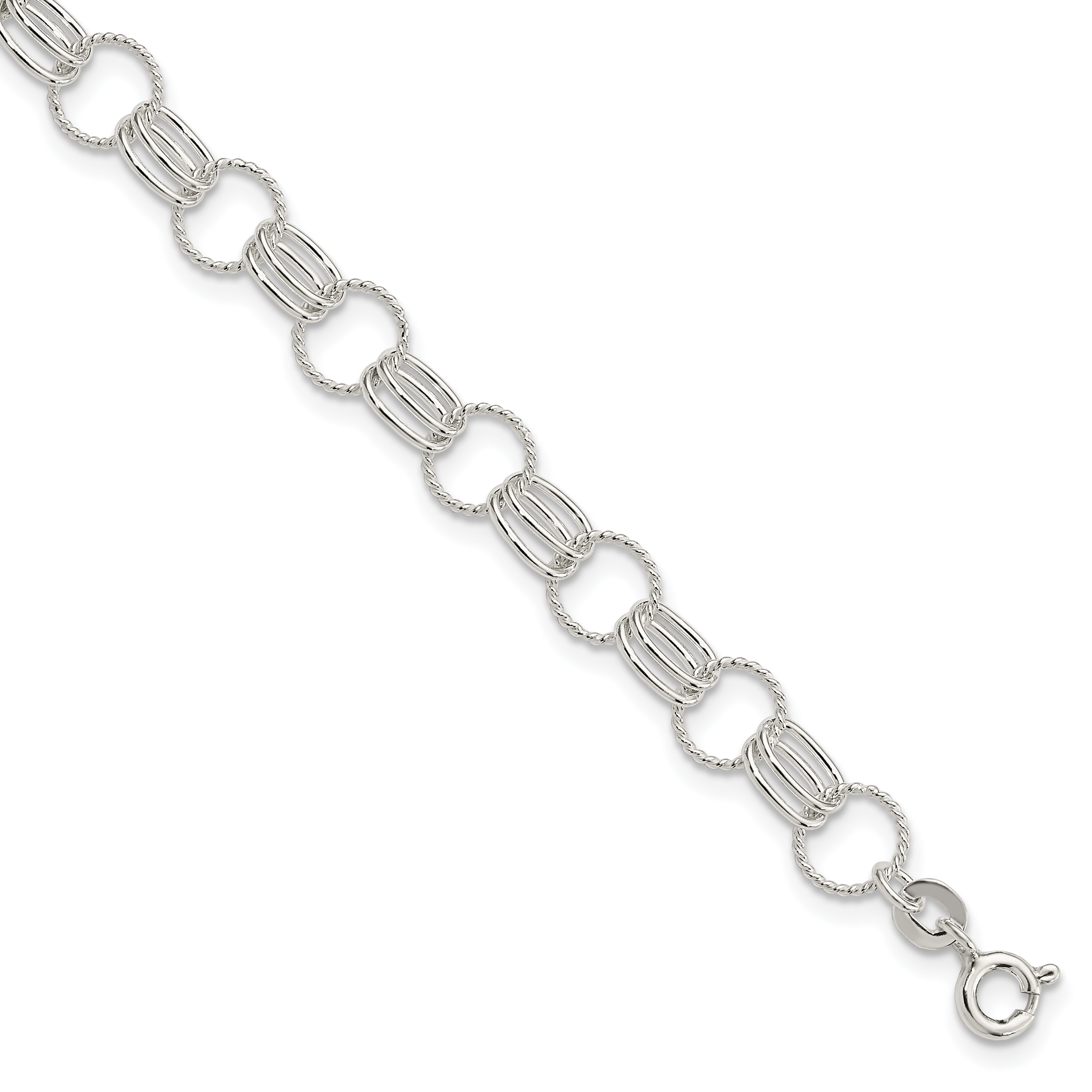 Sterling Silver Bracelet (QG3215-7.25)