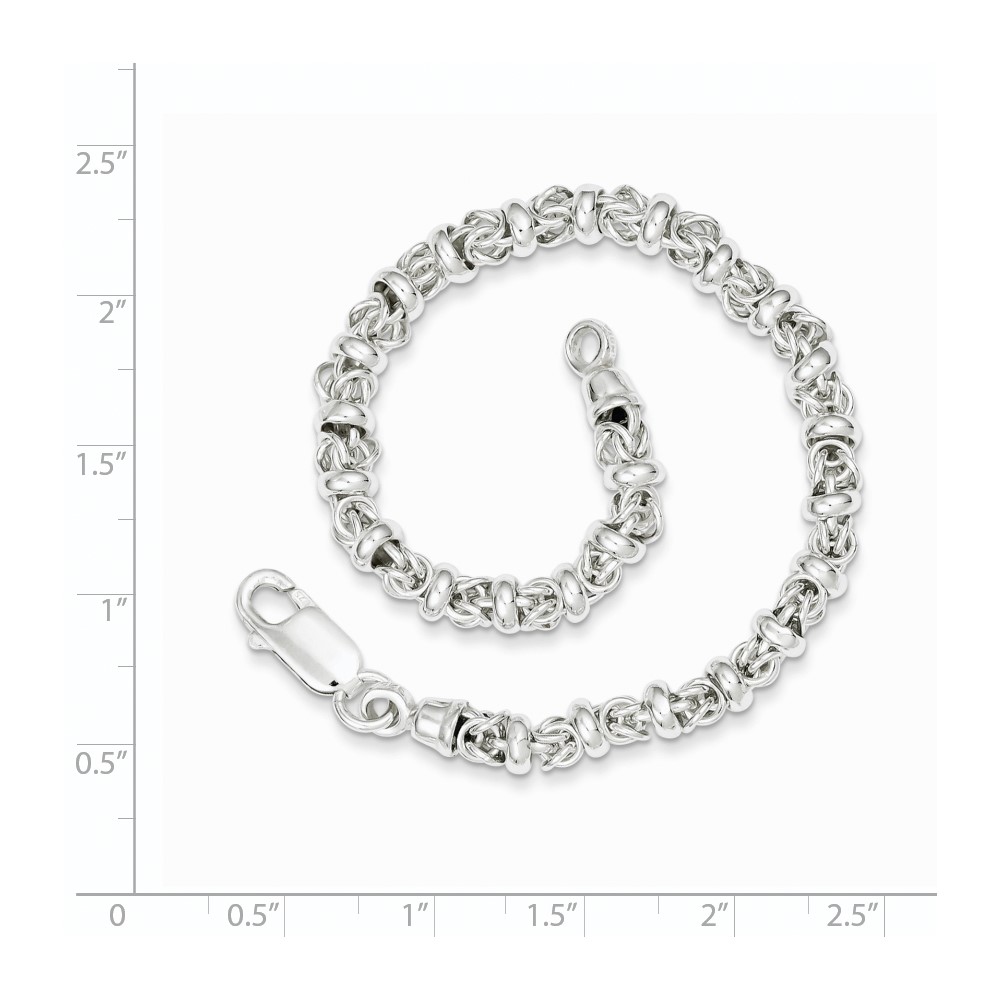 Sterling Silver Polished Bracelet (QG3227-7.5)
