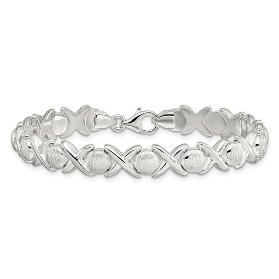 Sterling Silver X O Bracelet