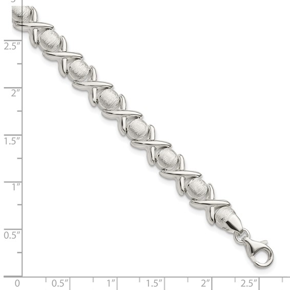 Sterling Silver X O Bracelet