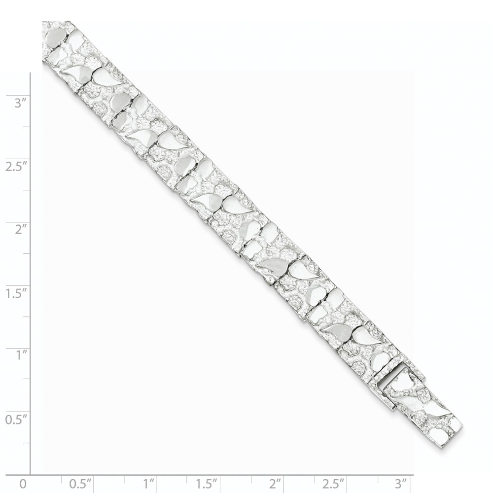 Sterling Silver 9mm Nugget Bracelet (QG3323-7)