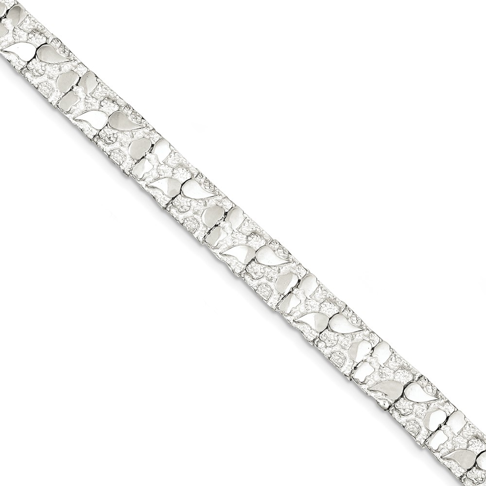 Sterling Silver 9mm Nugget Bracelet (QG3323-7)