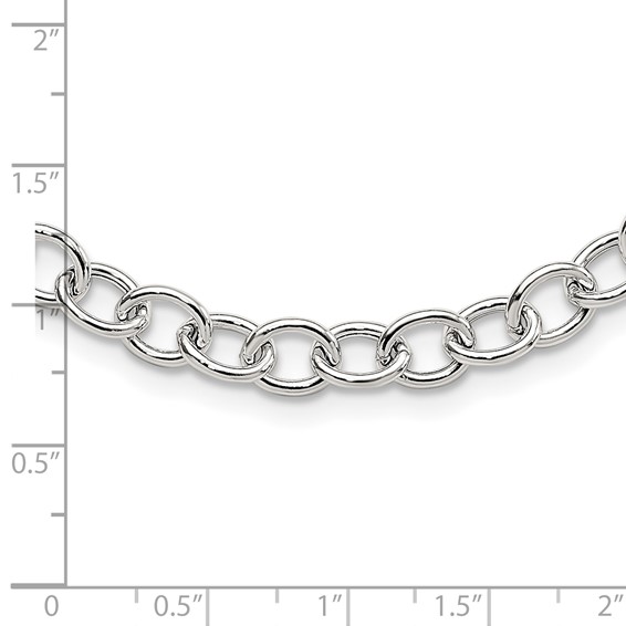 Sterling Silver Cable 6.75mm Necklace