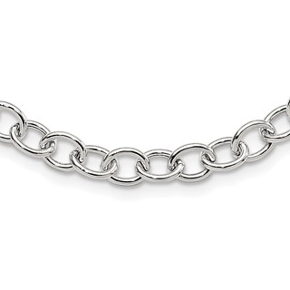 Sterling Silver Cable 6.75mm Necklace