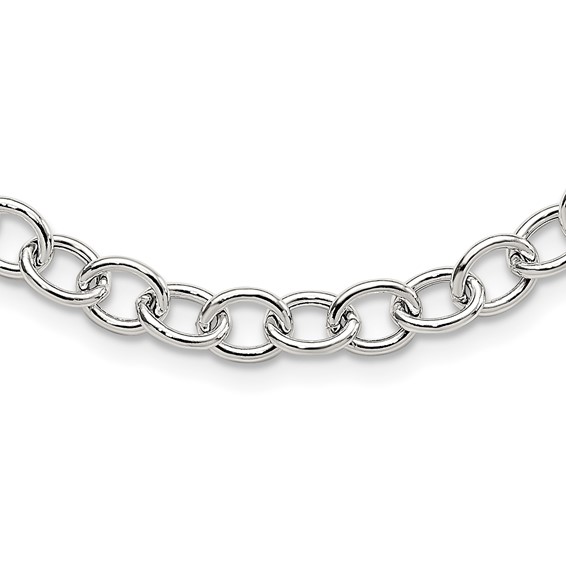 Sterling Silver Cable 6.75mm Necklace