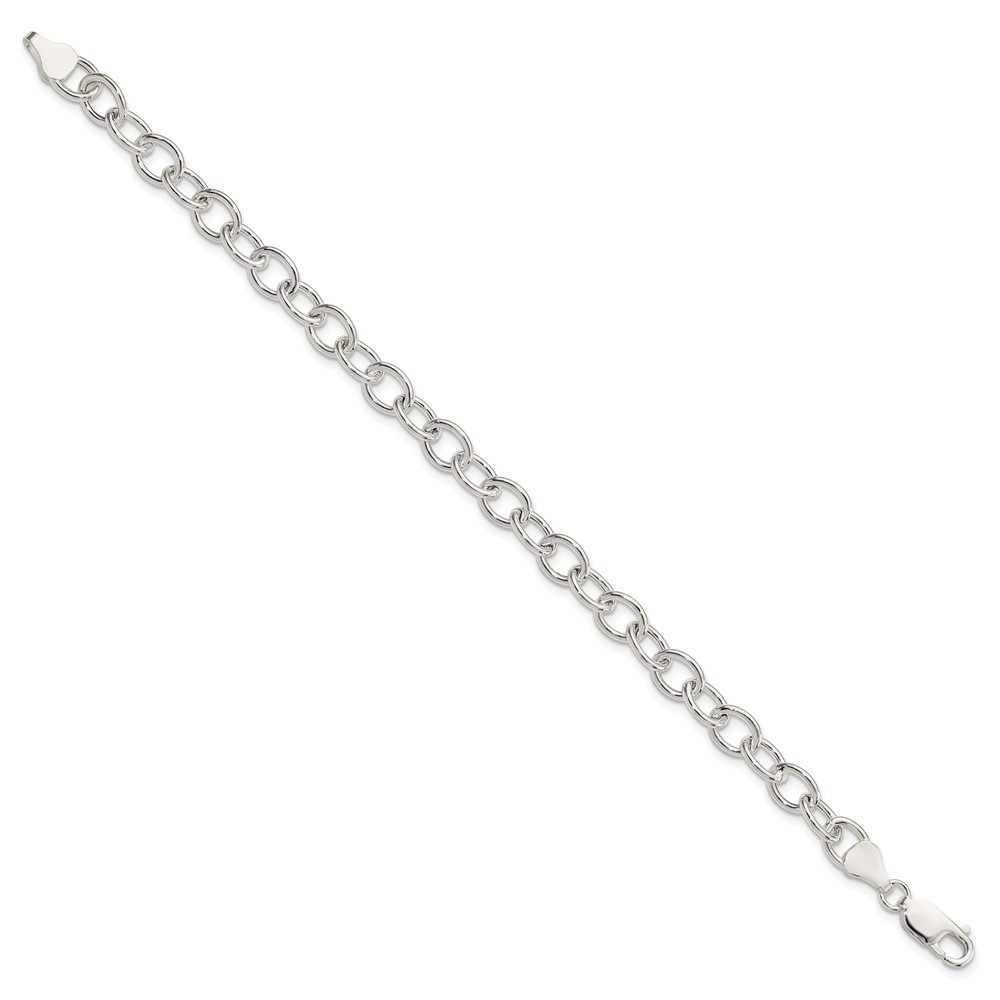Sterling Silver Cable 6.75mm Bracelet (QG3357-7.5)