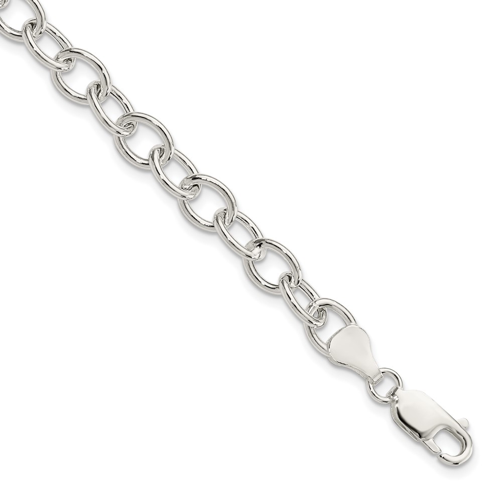 Sterling Silver Cable 6.75mm Bracelet (QG3357-7.5)