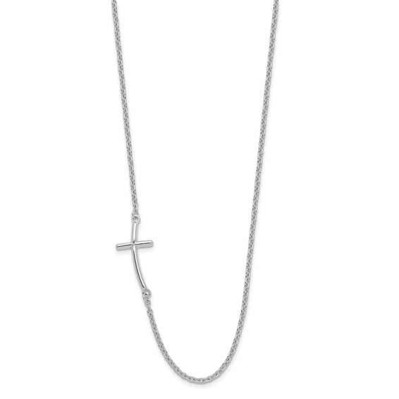 Sterling Silver Sideways Cross Necklaces