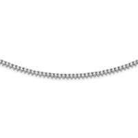 Sterling Shimmer Sterling Silver Rhodium-plated 163 Stone CZ Riviera Necklace, 18" view 1