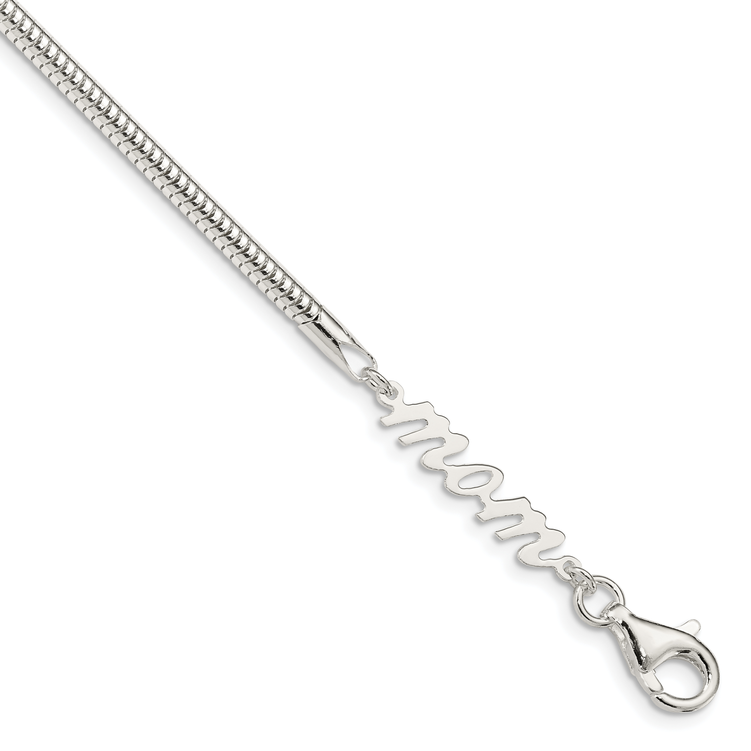 Sterling Silver MOM Bracelet (QG3582-7.5)
