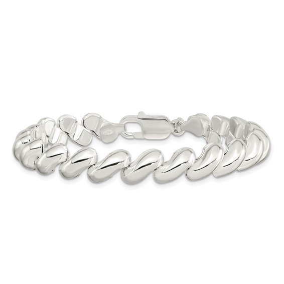 Sterling Silver Fancy Polished San Marco Bracelet