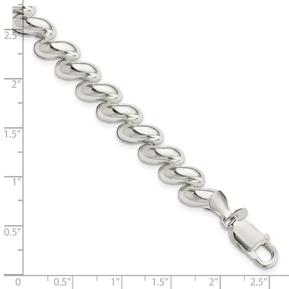 Sterling Silver Fancy Polished San Marco Bracelet