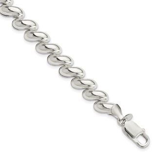 Sterling Silver Fancy Polished San Marco Bracelet