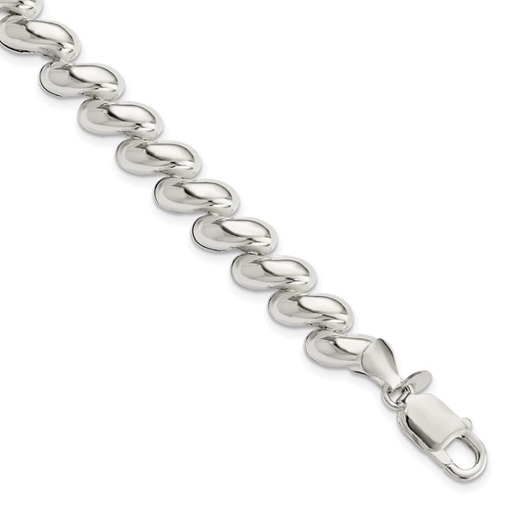 Sterling Silver Fancy Polished San Marco Bracelet