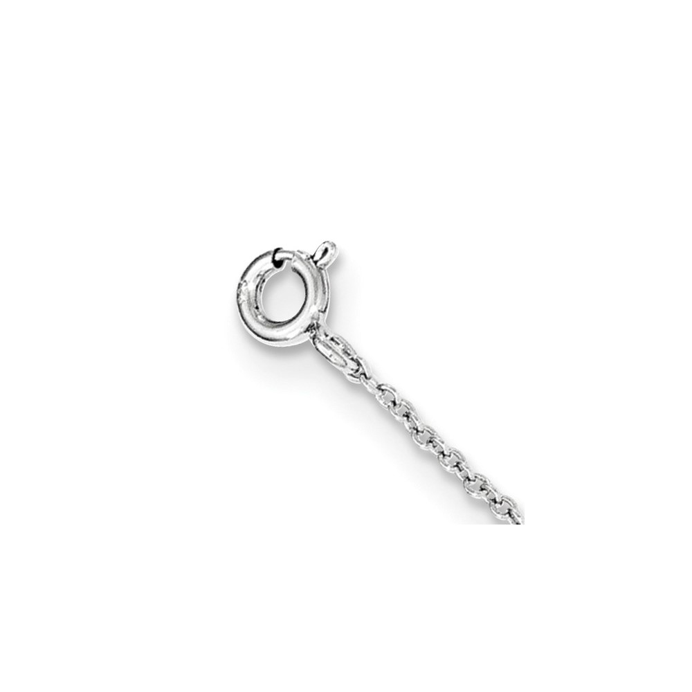 Sterling Silver Rhodium-plated Polished Infinity Symbol Bracelet (QG3627-7.25)