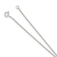 Sterling Silver Rhodium-plated Polished Cross Attached Chain Ring Bracelet, 7" view 3