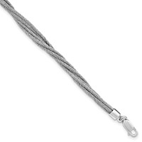 Sterling Silver Wire Mesh 6 Strand Bracelet view 1