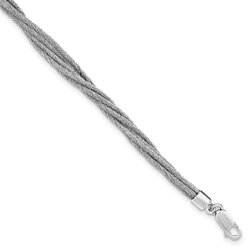 Sterling Silver Wire Mesh 6 Strand Bracelet