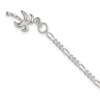 Sterling Silver Palm Tree Anklet view 1