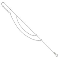 Sterling Silver Multi-Strand Plus 1 Inch Extender - Total 10 Inch Anklet - 9in view 5