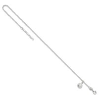 Sterling Silver Sun Charm Plus 1 Inch Extender - Total 11 Inch Anklet - 10in view 5