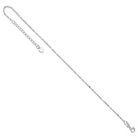 Sterling Silver Twisted Serpentine Chain Plus 1.5 Inch Extender - Total 10.5 Inch Anklet - 9in view 5