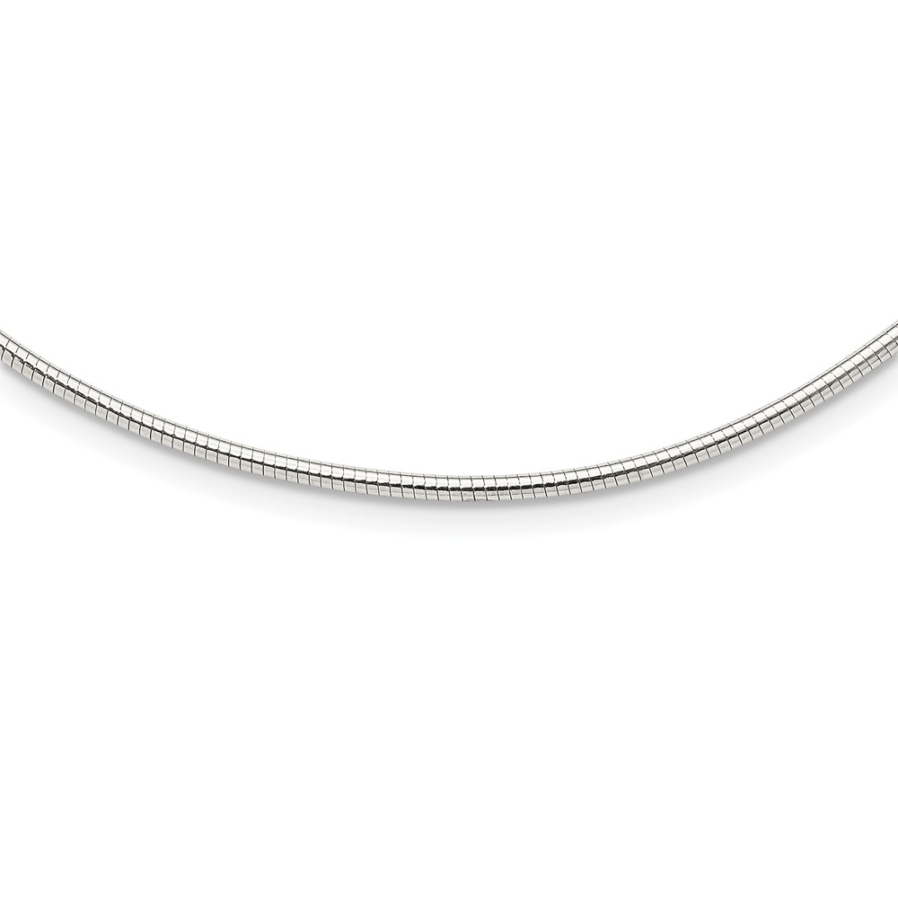 Sterling Silver Round 2mm w/2in. Ext Neckwire Chain (QG4221-16)