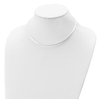 Sterling Silver Polished 3mm Cubetto Necklace, 16" view 4