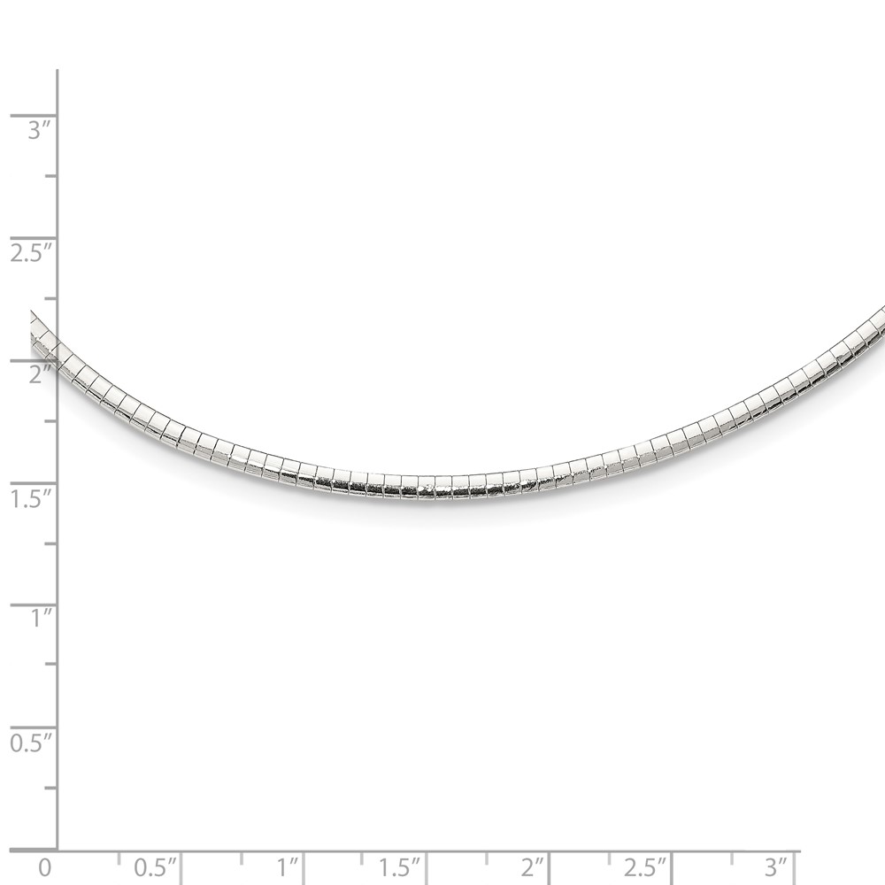 Sterling Silver 3mm Cubetto Necklace (QG4222-16)