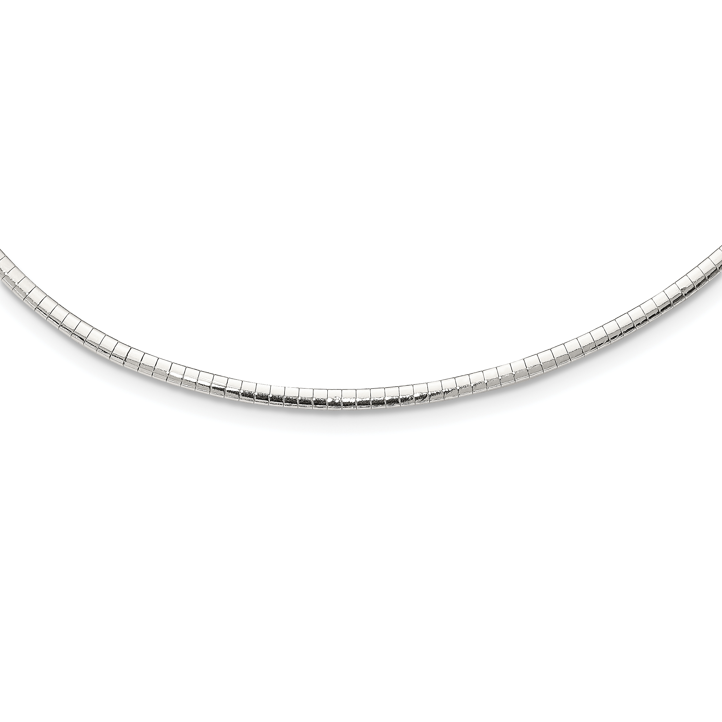 Sterling Silver 3mm Cubetto Necklace (QG4222-16)