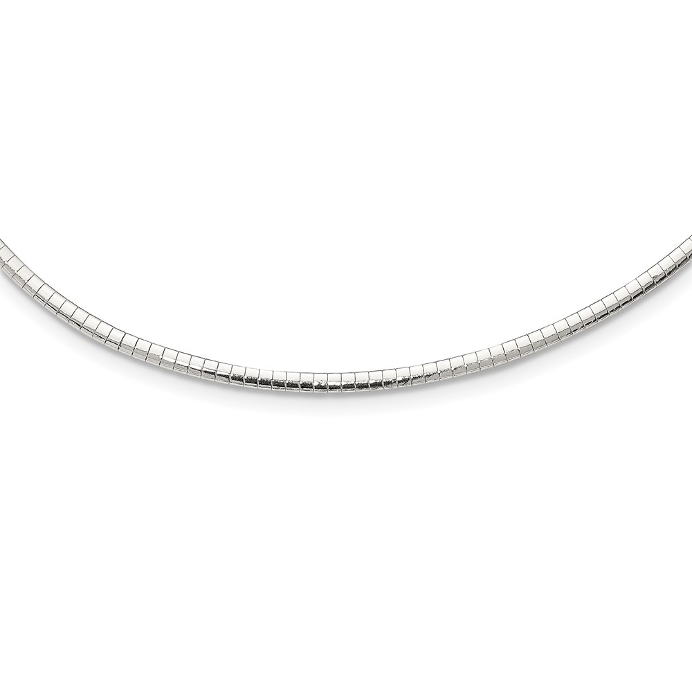 Sterling Silver 3mm Cubetto Necklace (QG4222-16)