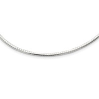 Sterling Silver Polished 3mm Cubetto Necklace, 16" view 1