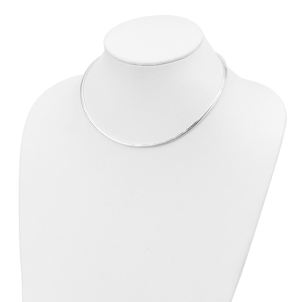 Sterling Silver 3.25mm w/2in. Ext Cubetto Chain (QG4223-16)