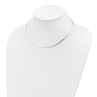 Sterling Silver Polished 3.25mm Cubetto Necklace with 2 Inch Extension, 16" view 3