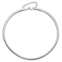 Sterling Silver Rhodium-plated Polished 3.25mm Cubetto Necklace with 2 Inch Extension, 18" view 2