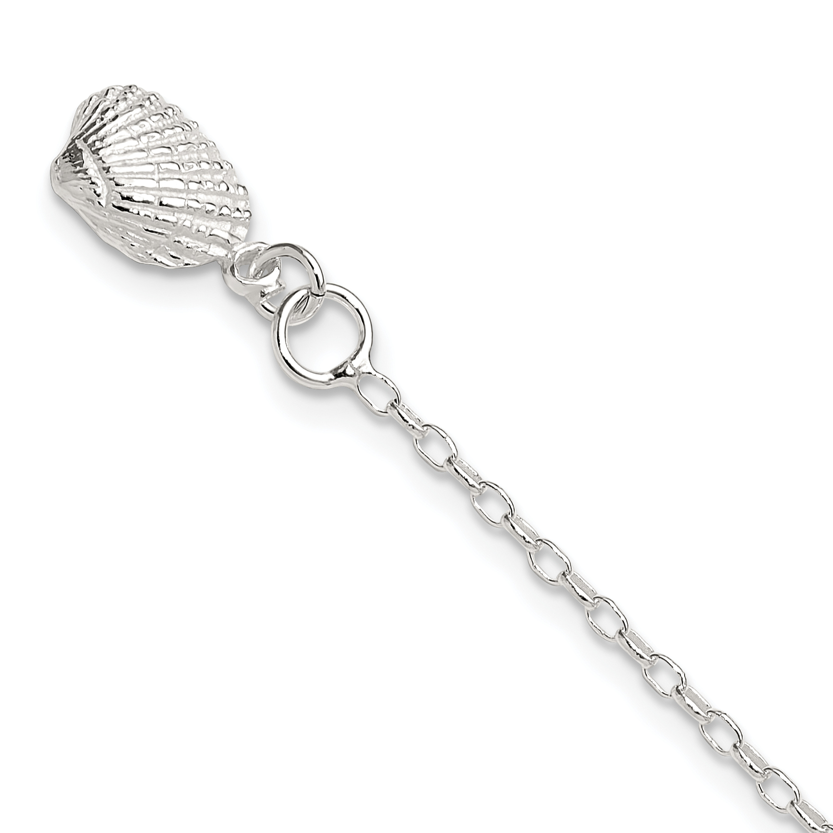 Sterling Silver Shell Anklet (QG425-9)