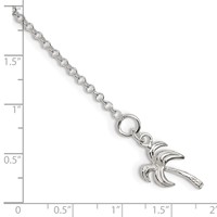 Sterling Silver Palm Tree Anklet view 4