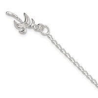 Sterling Silver Palm Tree Anklet view 1