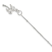 Sterling Silver Palm Tree Anklet view 1