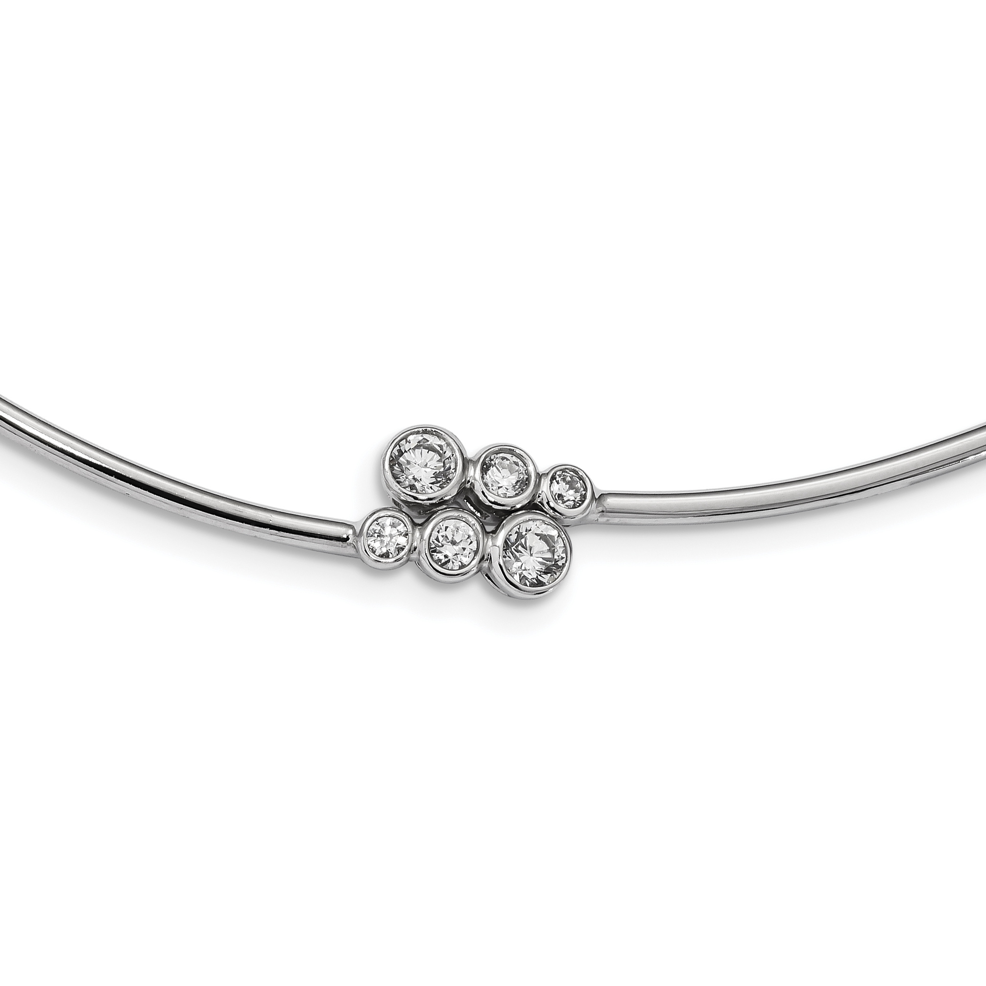 Necklace Jewelry Necklaces Neckwires Leslies Sterling Silver Rhodium-plated Wire with 2in ext