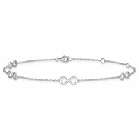 Sterling Silver Rhodium-plated Infinity 9 Inch Plus 2 Inch Extender - Total 11 Inch Anklet view 3