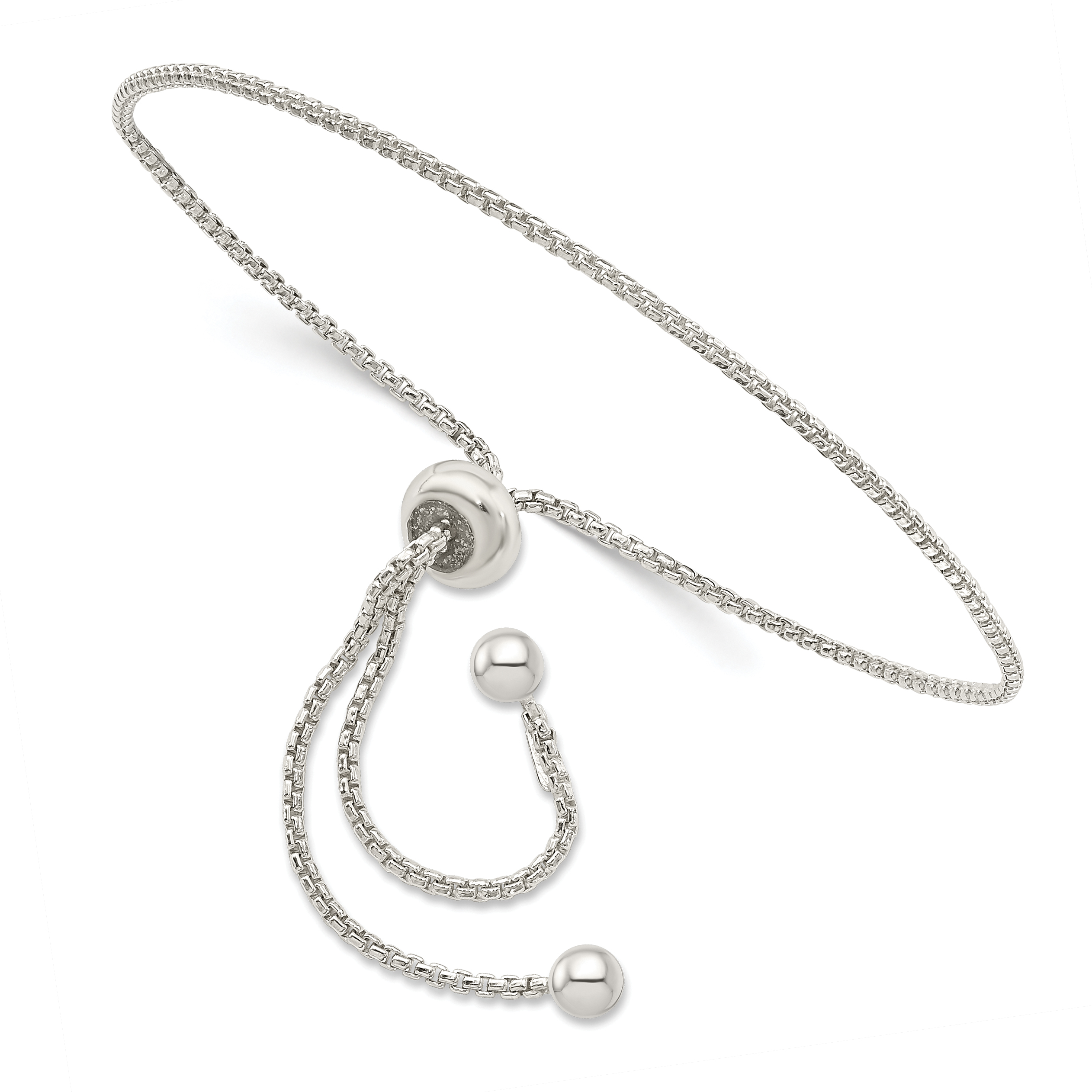 Sterling Silver Adjustable Bracelet (QG4782)