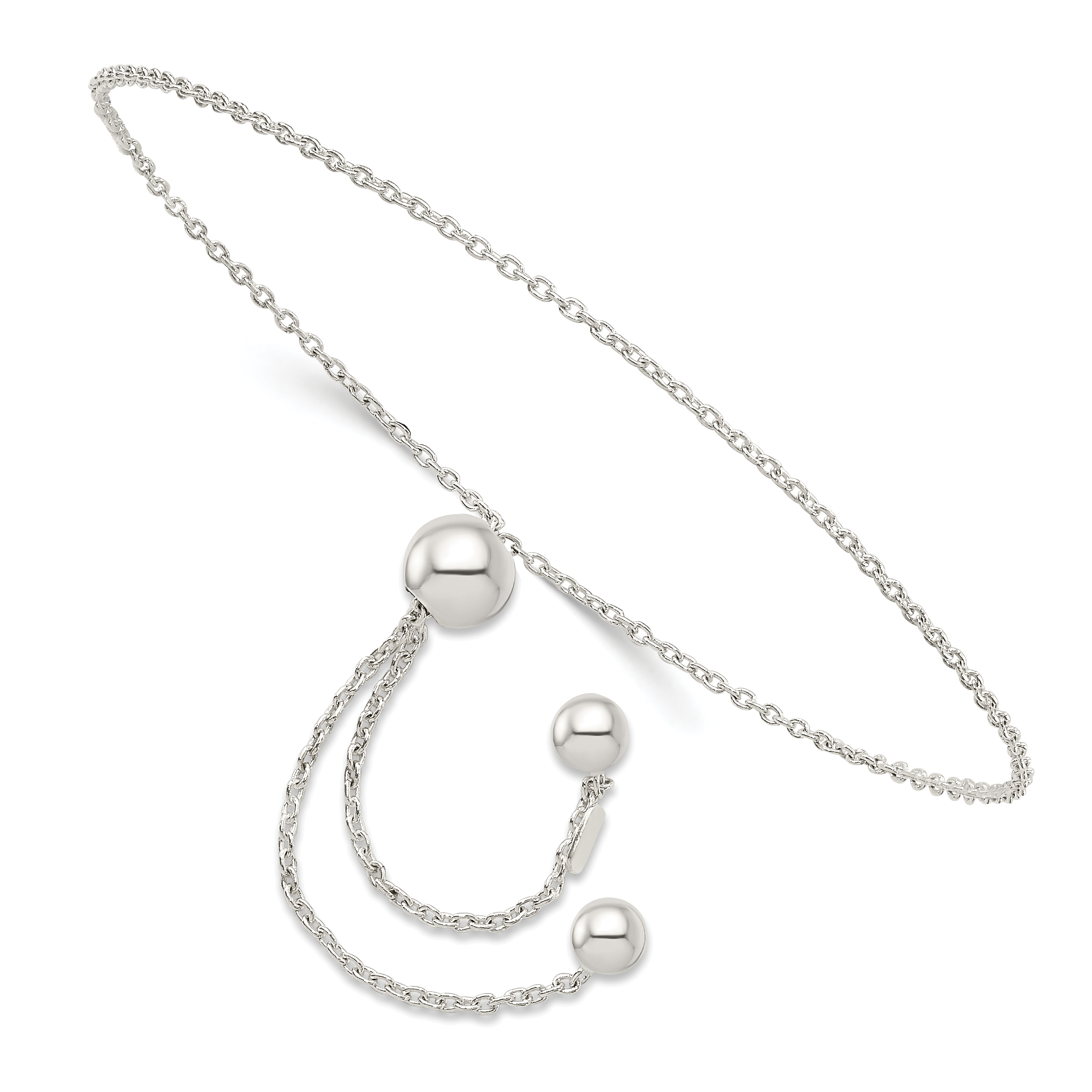 Sterling Silver Adjustable Bracelet (QG4786)