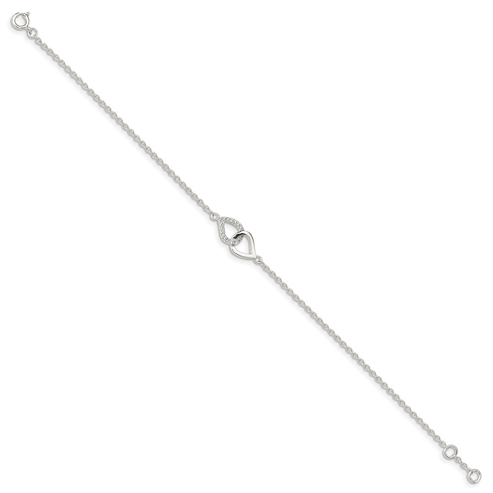 Sterling Silver CZ Bracelet (QG4888-7)