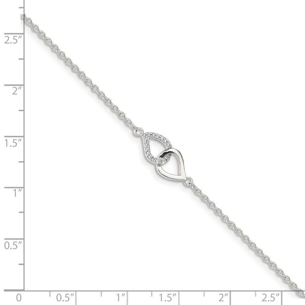 Sterling Silver CZ Bracelet (QG4888-7)