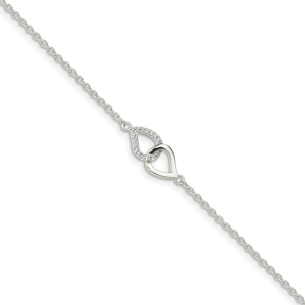 Sterling Silver CZ Bracelet (QG4888-7)