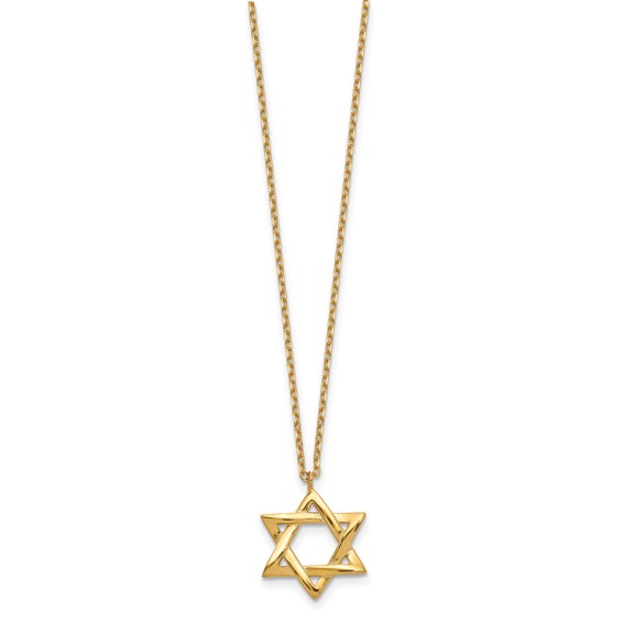 Sterling Silver Star of David Necklace