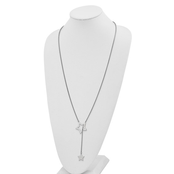 Sterling Silver Star Cable Wrap Necklace